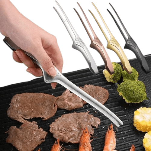 Koreańskie szczypce do grilla ze stali nierdzewnej - praktyczne i trwałe Cuisine Pratique Polska