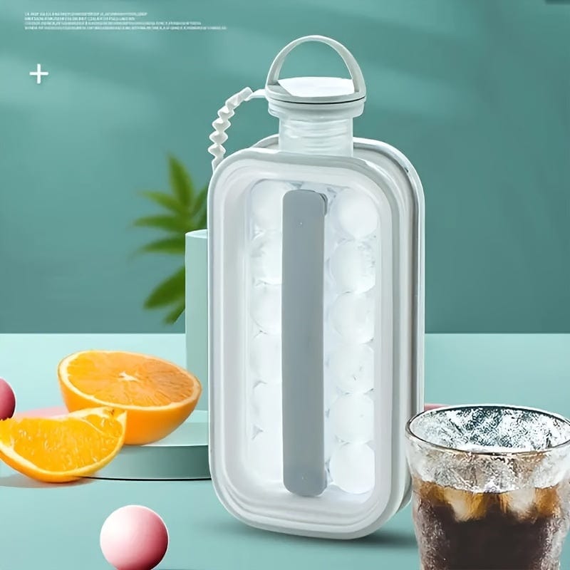 Kostkarka do lodu i butelka na wodę 2 w 1 - praktyczna i przenośna Cuisine Pratique Polska