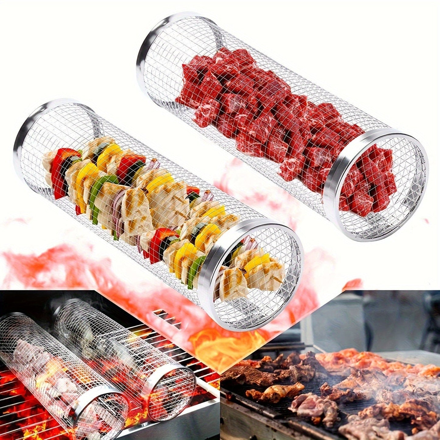 Kosz do grillowania ze stali nierdzewnej do warzyw i ryb Cuisine Pratique Polska