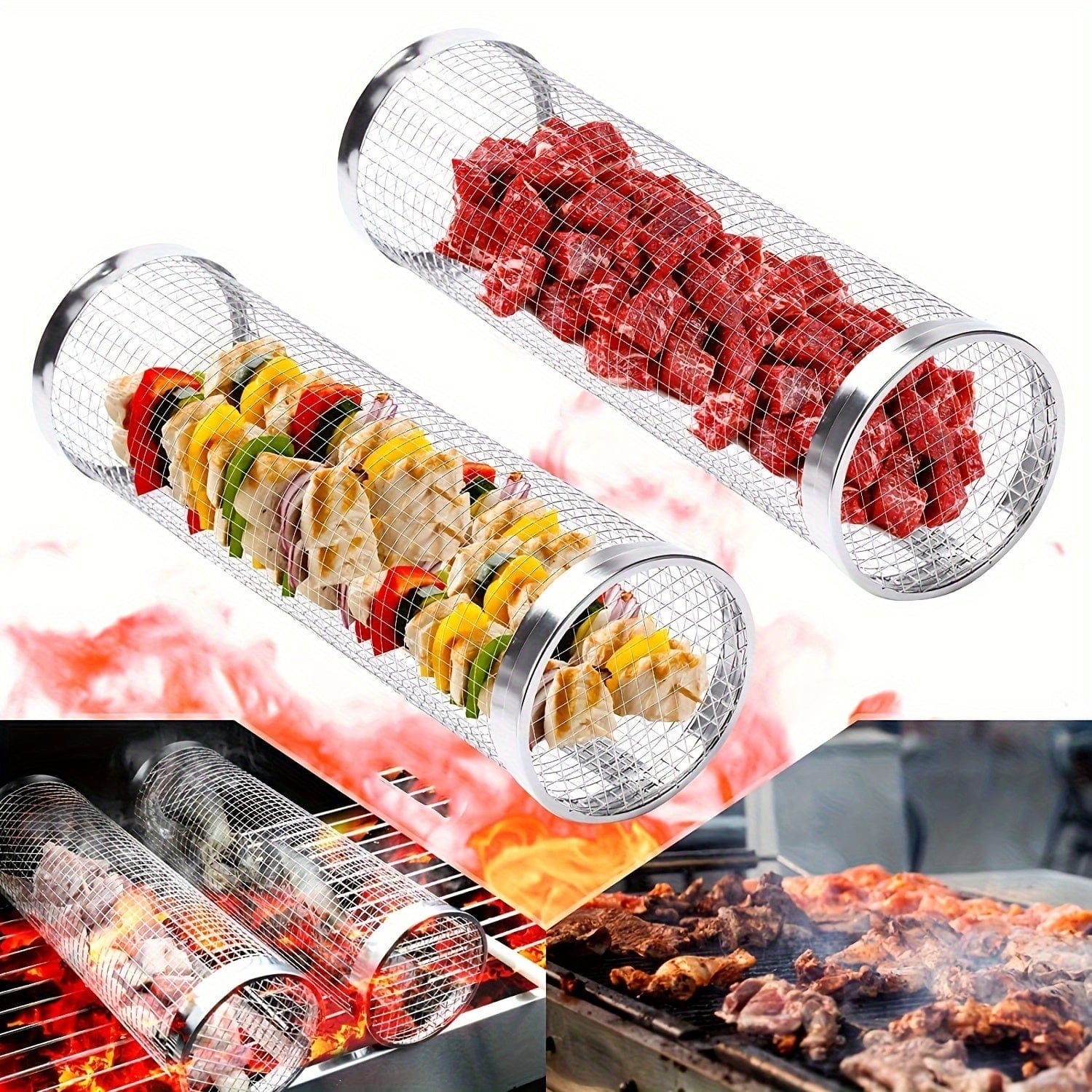 Kosz do grillowania ze stali nierdzewnej do warzyw i ryb Cuisine Pratique Polska
