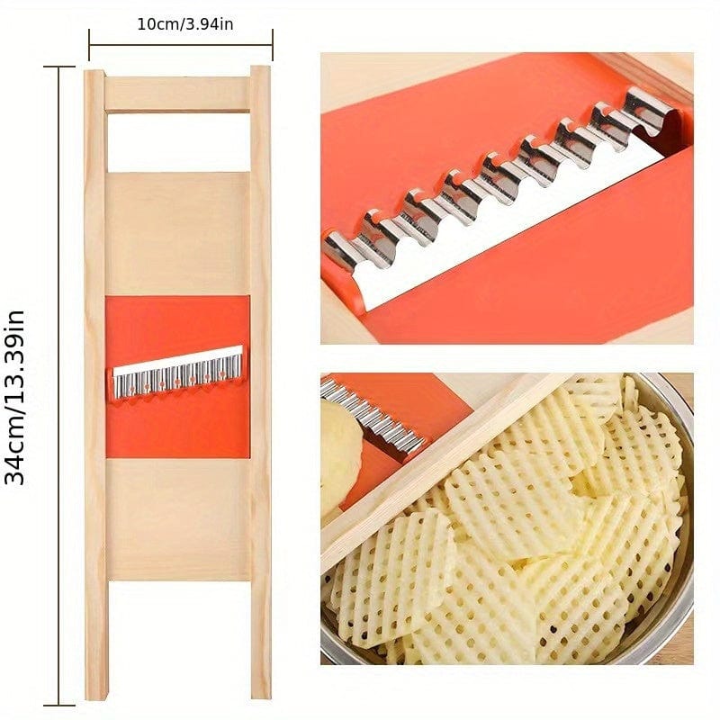 Krajalnica do ziemniaków żółto-czerwona - stal nierdzewna Żółty i czerwony / 1szt. Cuisine Pratique Polska