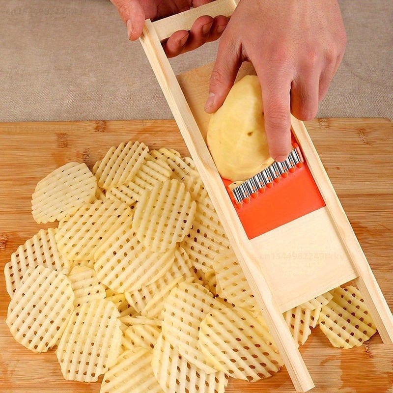 Krajalnica do ziemniaków żółto-czerwona - stal nierdzewna Żółty i czerwony / 1szt. Cuisine Pratique Polska