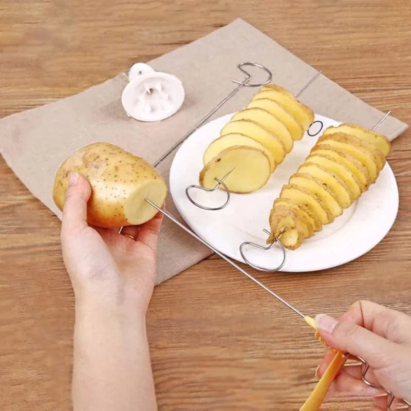 Kreatywna spiralna krajalnica do ziemniaków - ekologiczne narzędzie kuchenne Tytuł domyślny Cuisine Pratique Polska