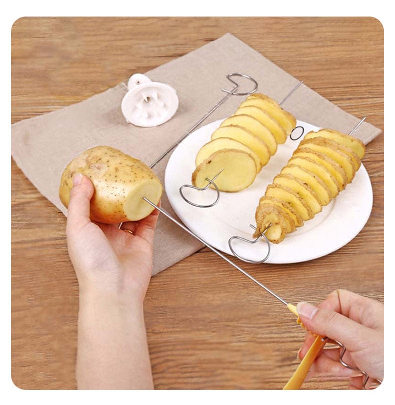 Kreatywna spiralna krajalnica do ziemniaków - ekologiczne narzędzie kuchenne Tytuł domyślny Cuisine Pratique Polska