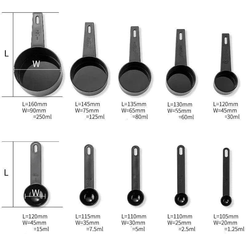 Łyżki miarowe i kubki od 1 do 250 g Cuisine Pratique Polska