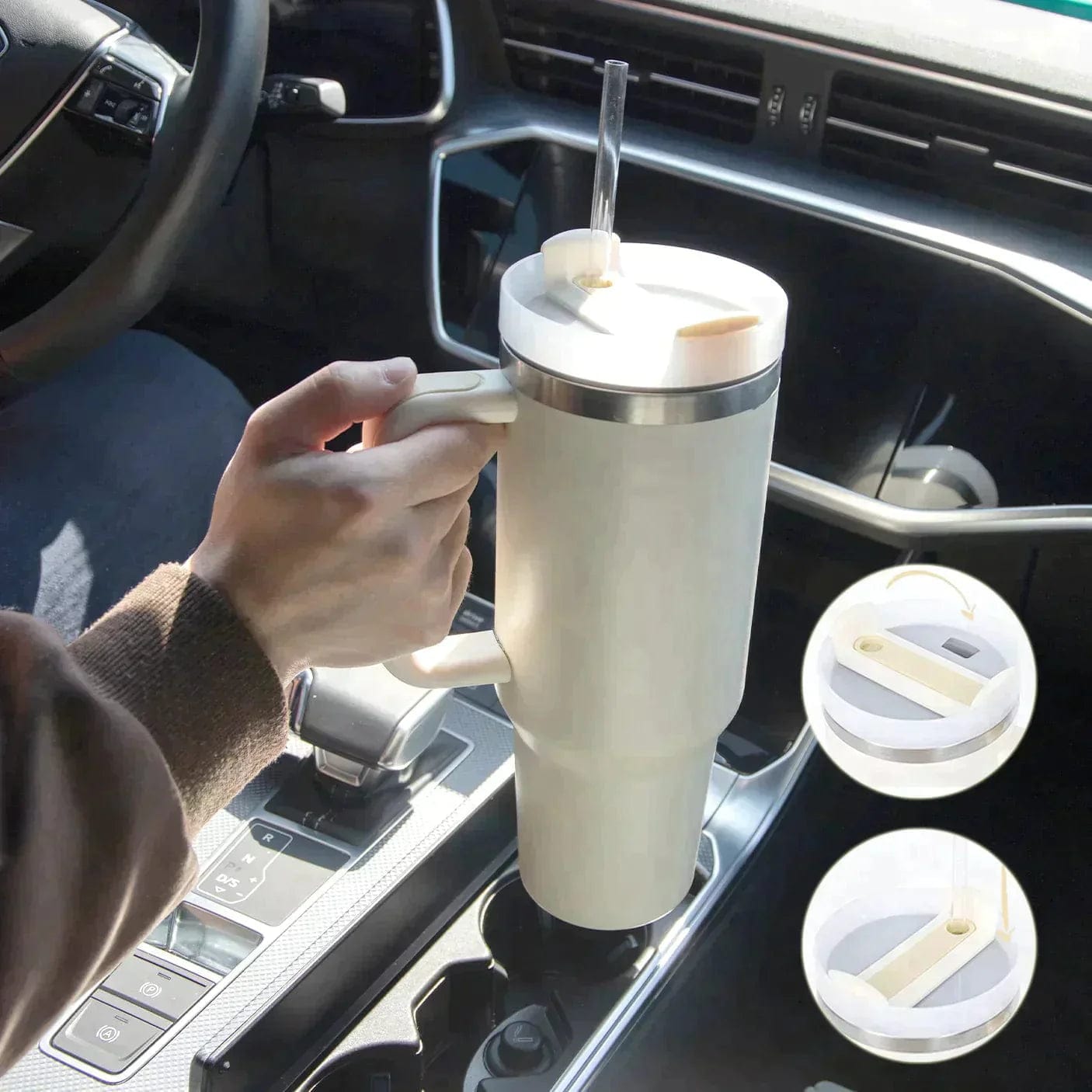 Mega Intelligent Insulated Bottle - antracytowa szarość Szary antracyt Cuisine Pratique Polska