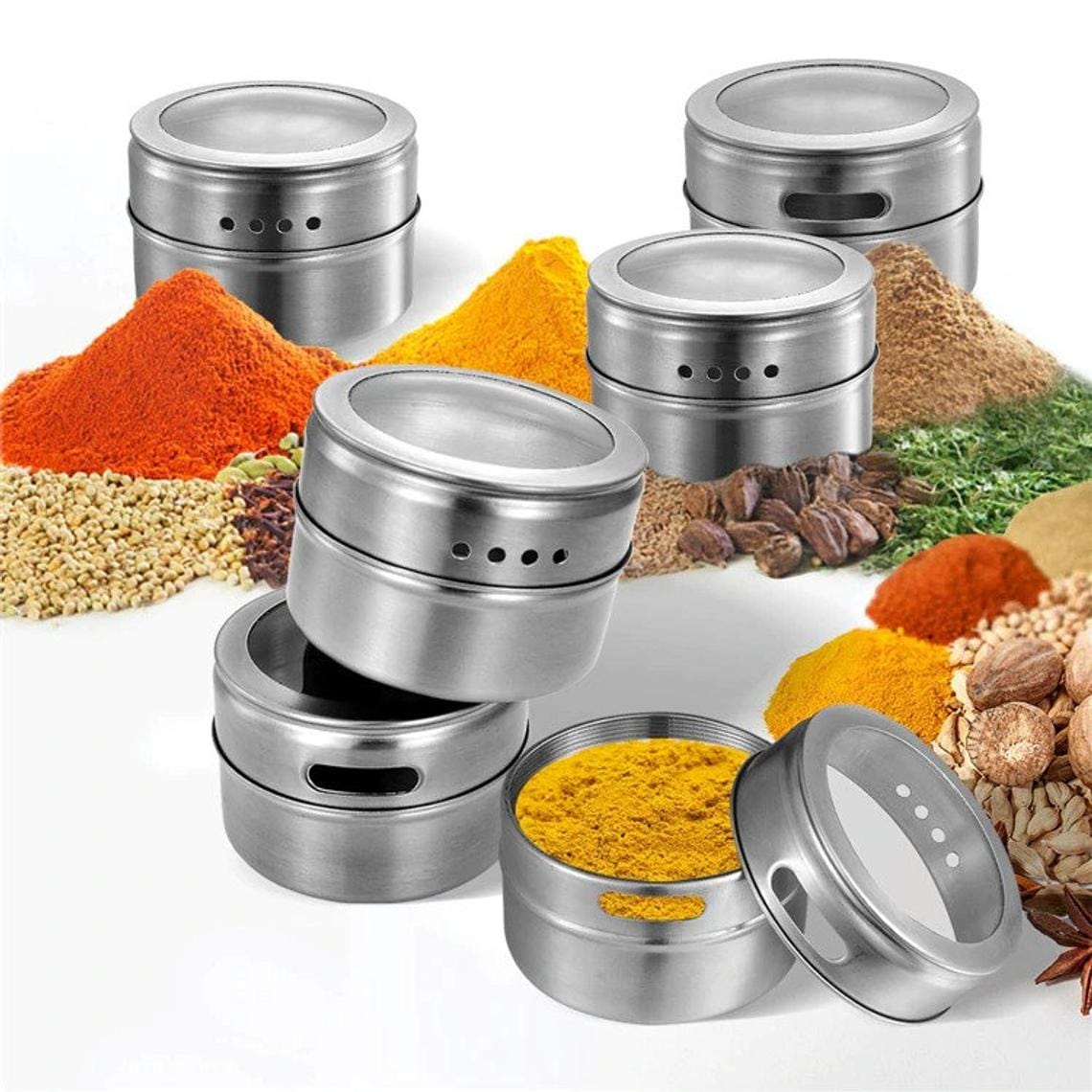 Metalowe słoiki do przechowywania przypraw Cuisine Pratique Polska