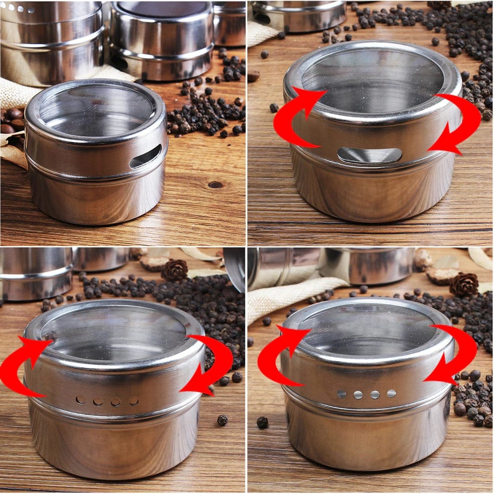 Metalowe słoiki do przechowywania przypraw Cuisine Pratique Polska