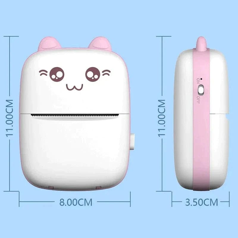 Mini bezprzewodowa drukarka etykiet do smartfonów - PrintEase Różowy zestaw / USB Cuisine Pratique Polska
