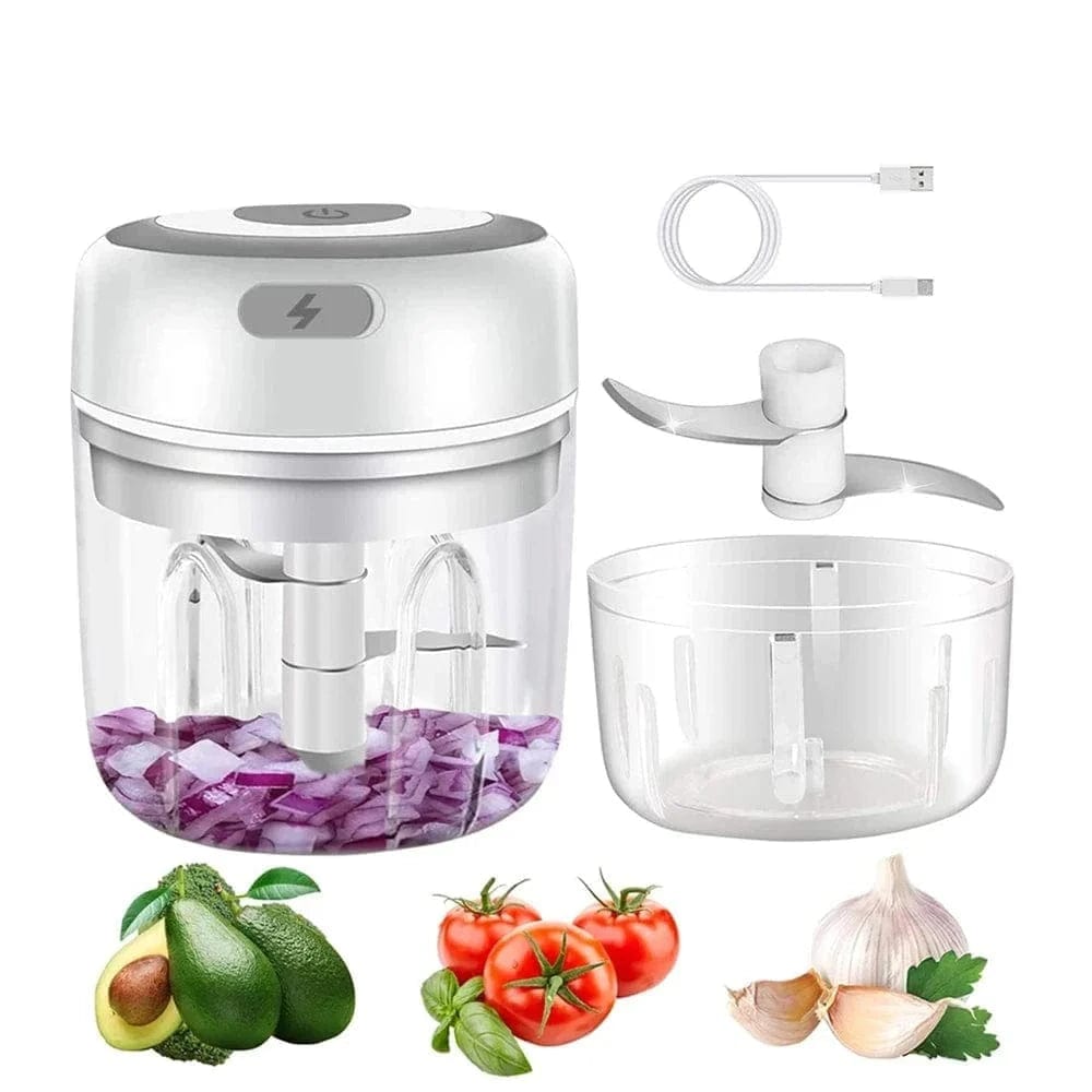 Mini elektryczna maszynka do mielenia czosnku i warzyw - przenośna i bezprzewodowa maszynka do mielenia USB Cuisine Pratique Polska