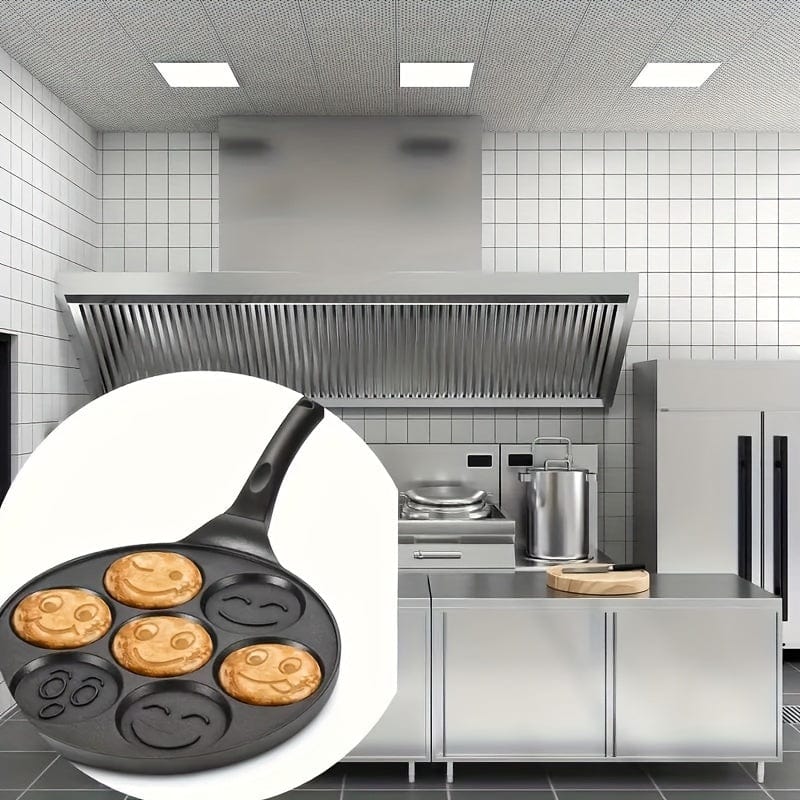 Mini grill do naleśników, patelnia z 7 foremkami Mubarak Eid Al-Adha 7-otworowa czarna patelnia Cuisine Pratique Polska