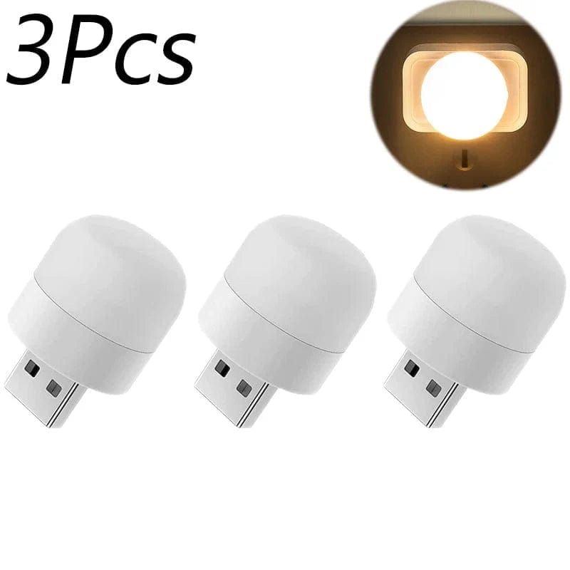 Mini lampka USB do czytania Ciepła biel Akumulator 1-10 szt. 3szt Ciepły Cuisine Pratique Polska