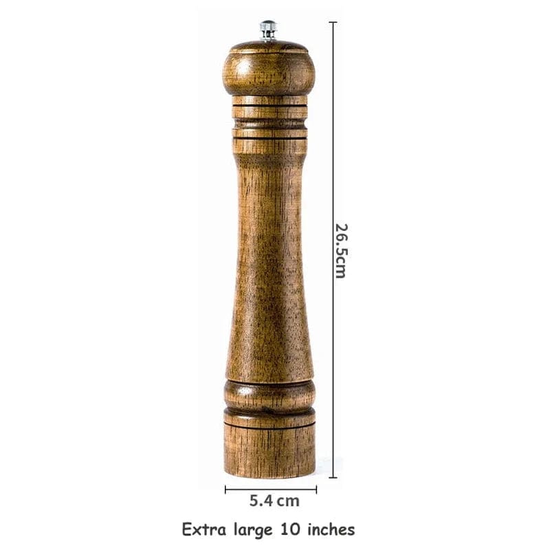 Młynek do soli i pieprzu z litego drewna z regulowanym młynkiem ceramicznym 26,5 cm Cuisine Pratique Polska