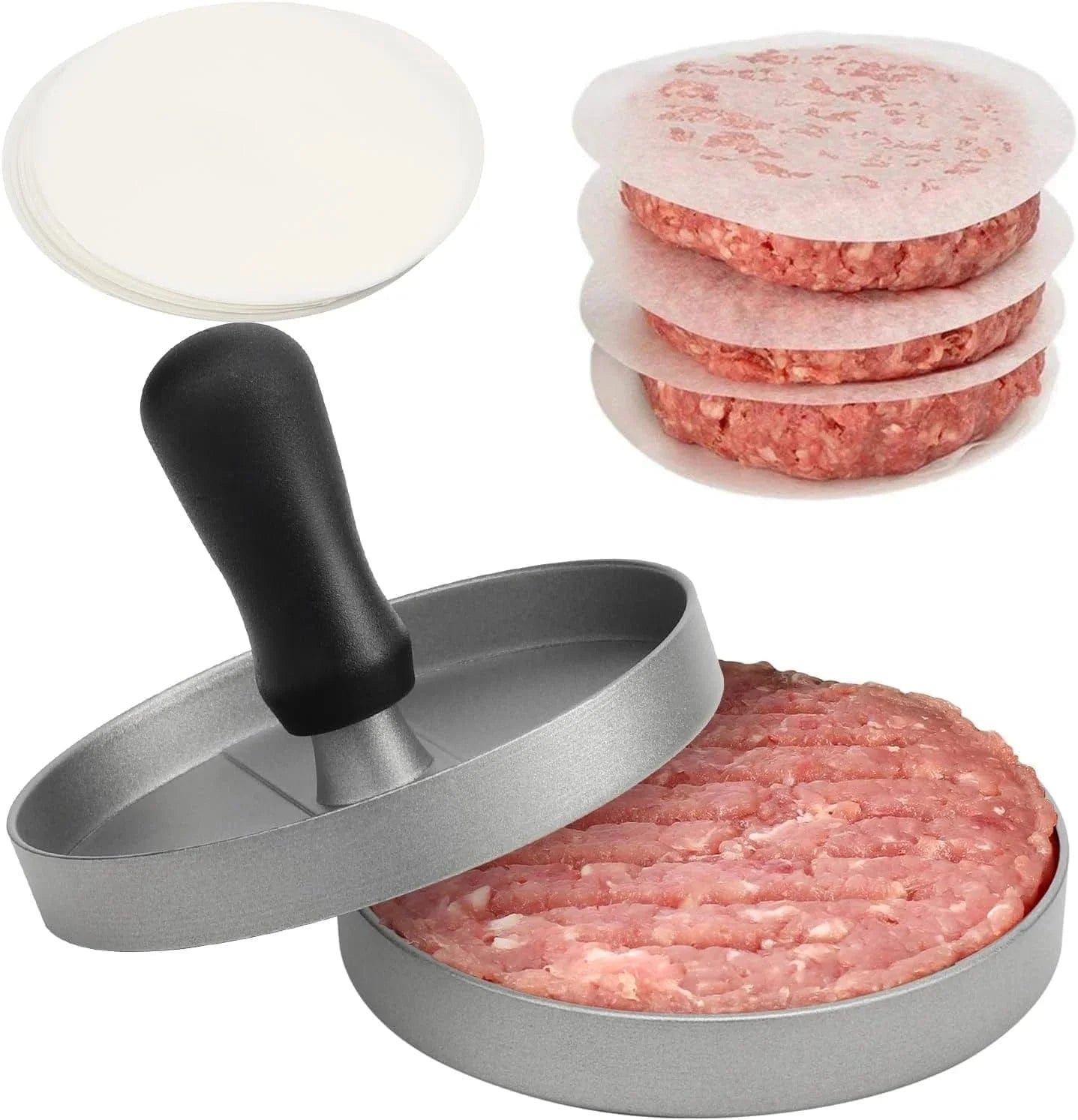 Nieprzywierająca prasa do burgerów z papierem do pieczenia Cuisine Pratique Polska