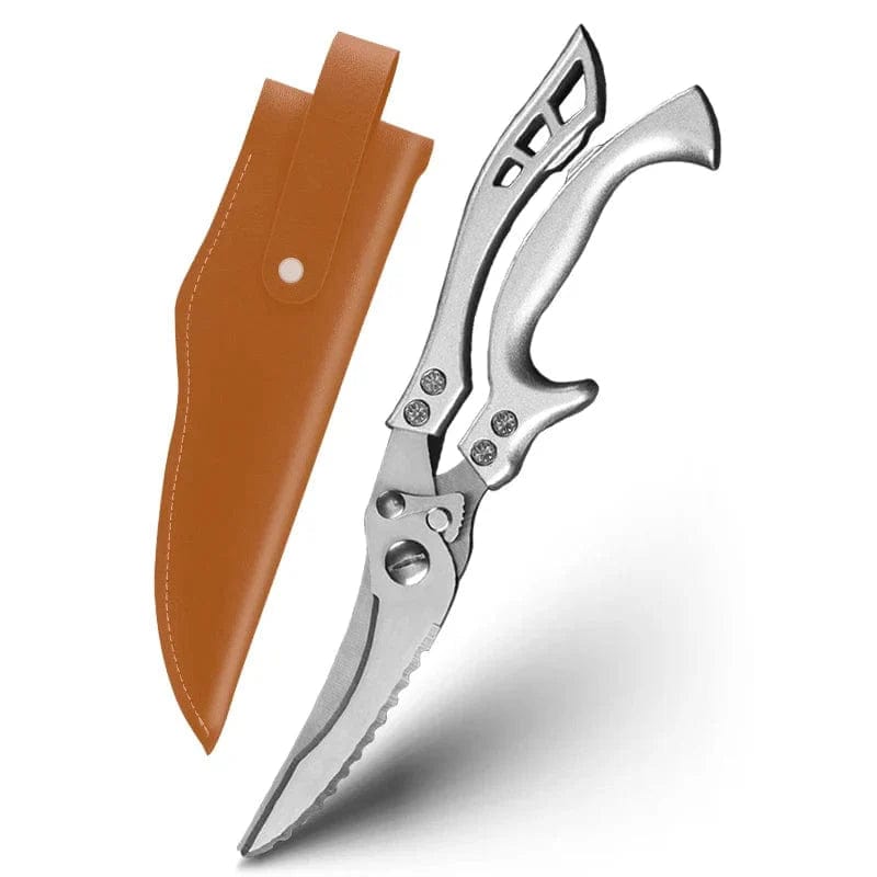 Nożyczki kuchenne z ostrzem ze stali nierdzewnej 4Cr - MYVIT sliver z pokrywą / Wysyłka w ciągu 24 godzin Cuisine Pratique Polska