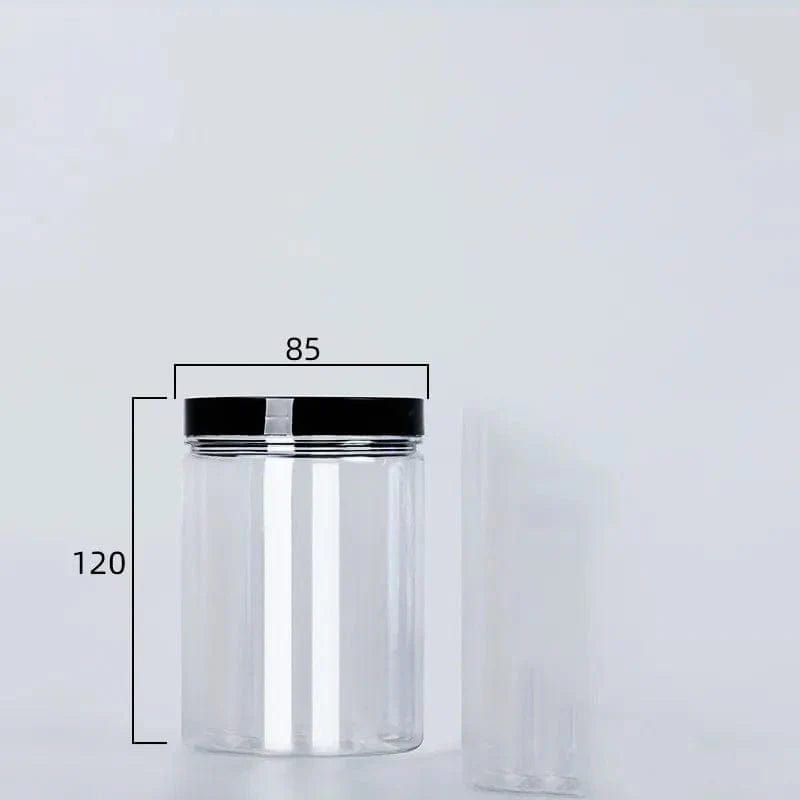 Okrągła butelka do przechowywania z czarną pokrywką 350 ml Cuisine Pratique Polska