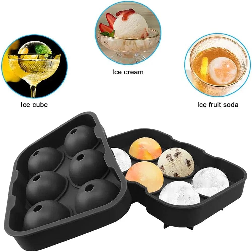 Okrągła foremka na kostki lodu 6 kulistych kostek lodu Tytuł domyślny Cuisine Pratique Polska