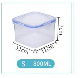 Plastikowe pudełko na lunch dla dzieci, 6 rozmiarów - ekologiczne, do mikrofalówki, hermetyczne 800 ml Cuisine Pratique Polska
