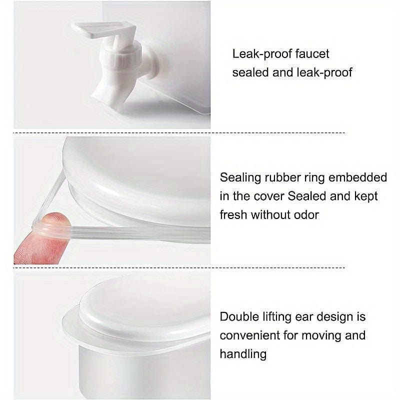 Plastikowy dozownik do napojów z kranikiem - Pojemność XXL - Idealny do lodówki - Dzbanek na herbatę owocową i butelka na lemoniadę - Akcesoria domowe 3.5L Cuisine Pratique Polska