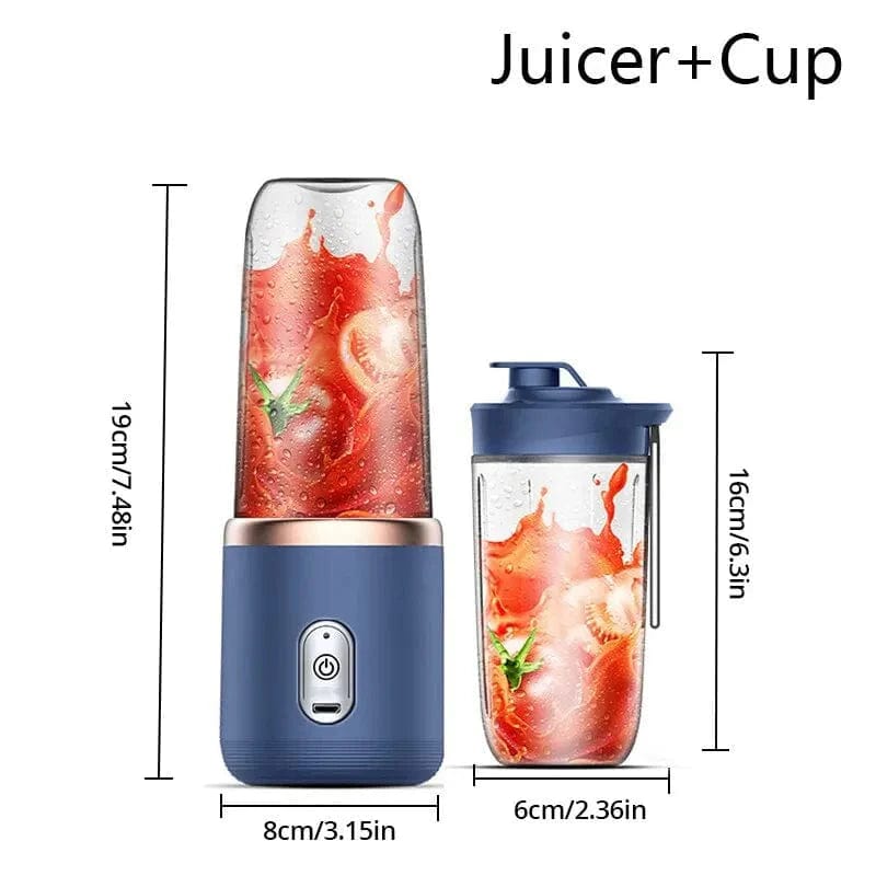 Przenośna elektryczna sokowirówka wielofunkcyjna 300 ml - niebieska/różowa Cuisine Pratique Polska