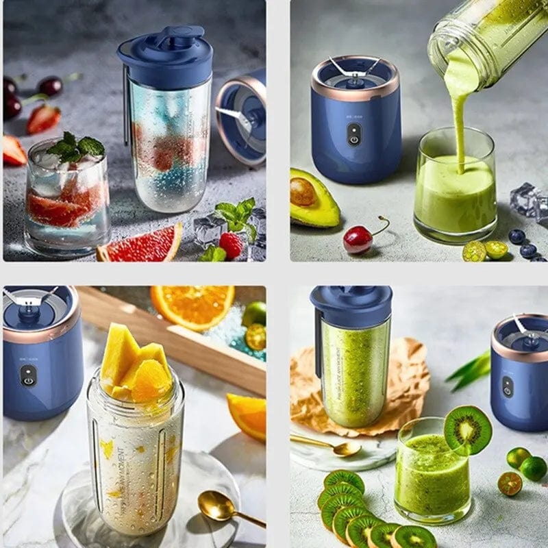 Przenośna elektryczna sokowirówka wielofunkcyjna 300 ml - niebieska/różowa Cuisine Pratique Polska