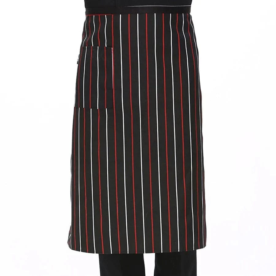 Regulowany fartuch kuchenny w paski dla dorosłych - idealny do restauracji, na kemping i do gotowania B-heihongbai Cuisine Pratique Polska