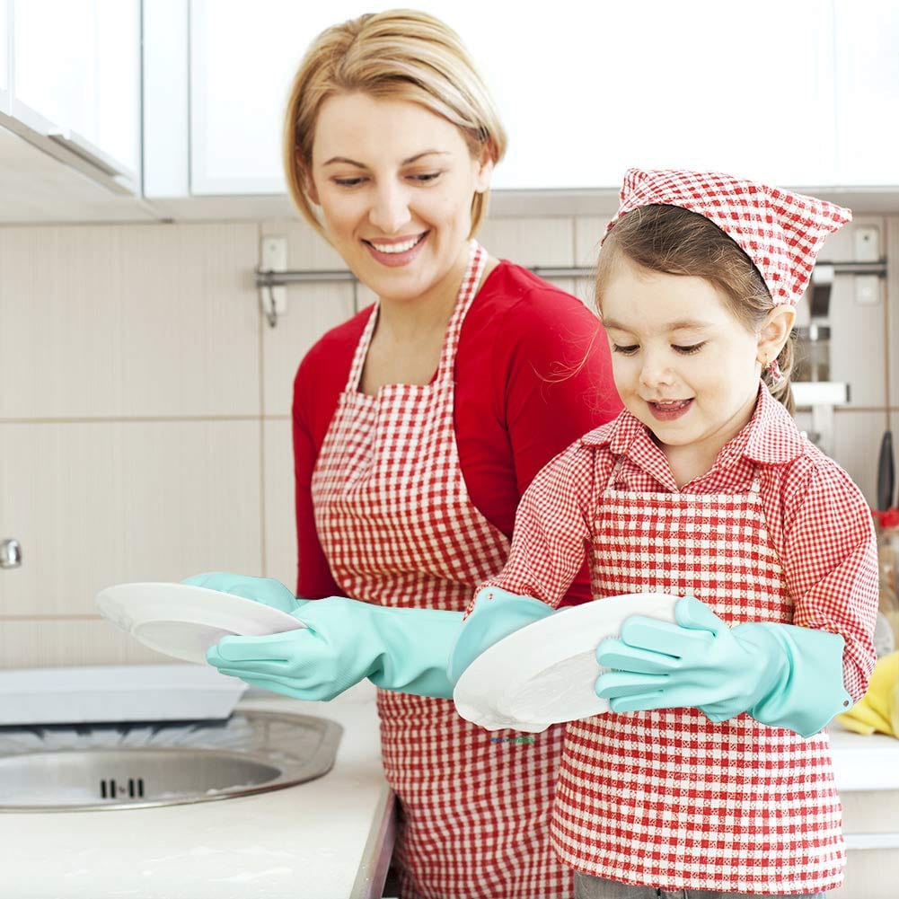 Rękawice do mycia naczyń z wbudowanymi szczotkami Cuisine Pratique Polska
