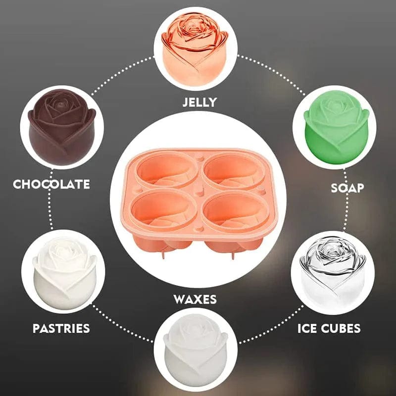 Różana foremka do kostek lodu Cuisine Pratique Polska