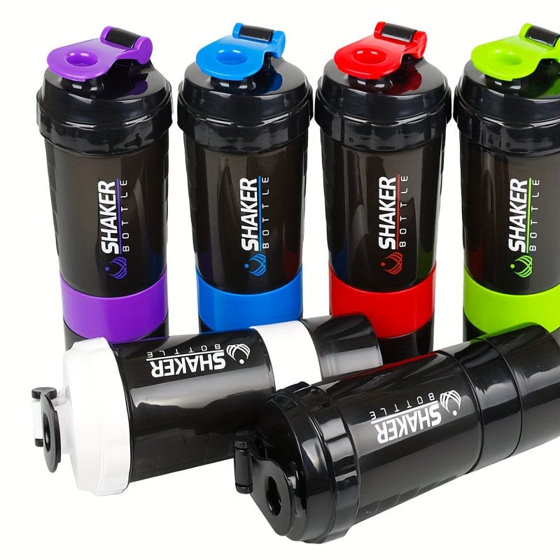 Shaker Bottle 2 Compartments Proteine GymHomeAsistantFitness Cuisine Pratique Polska