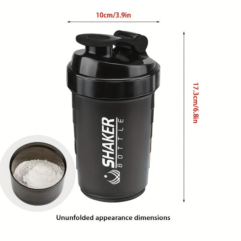 Shaker Bottle 2 Compartments Proteine GymHomeAsistantFitness Cuisine Pratique Polska