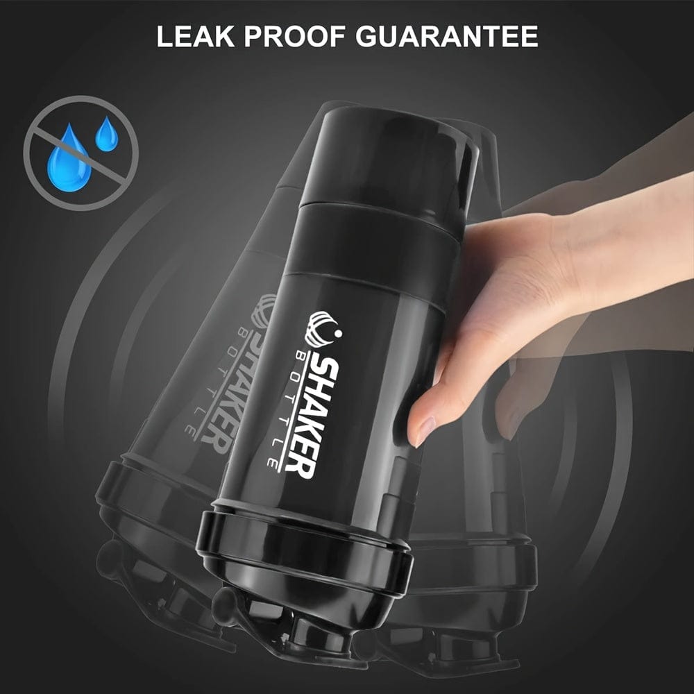 Shaker Bottle 2 Compartments Proteine GymHomeAsistantFitness Cuisine Pratique Polska