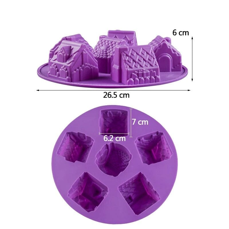 Silikonowa foremka 3D Christmas Chalet Tytuł domyślny Cuisine Pratique Polska
