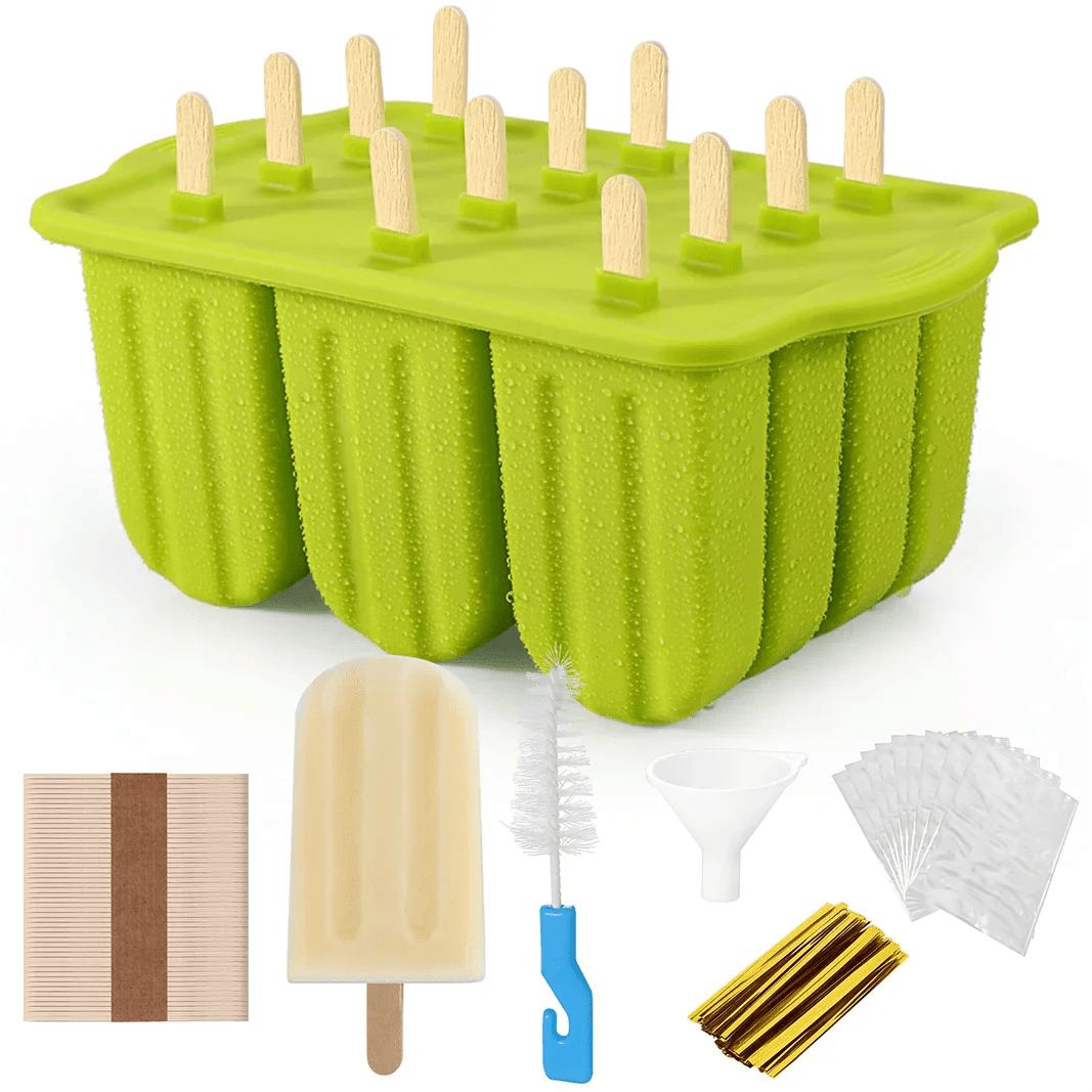 Silikonowa forma do lodów z drewnianymi patyczkami Cuisine Pratique Polska