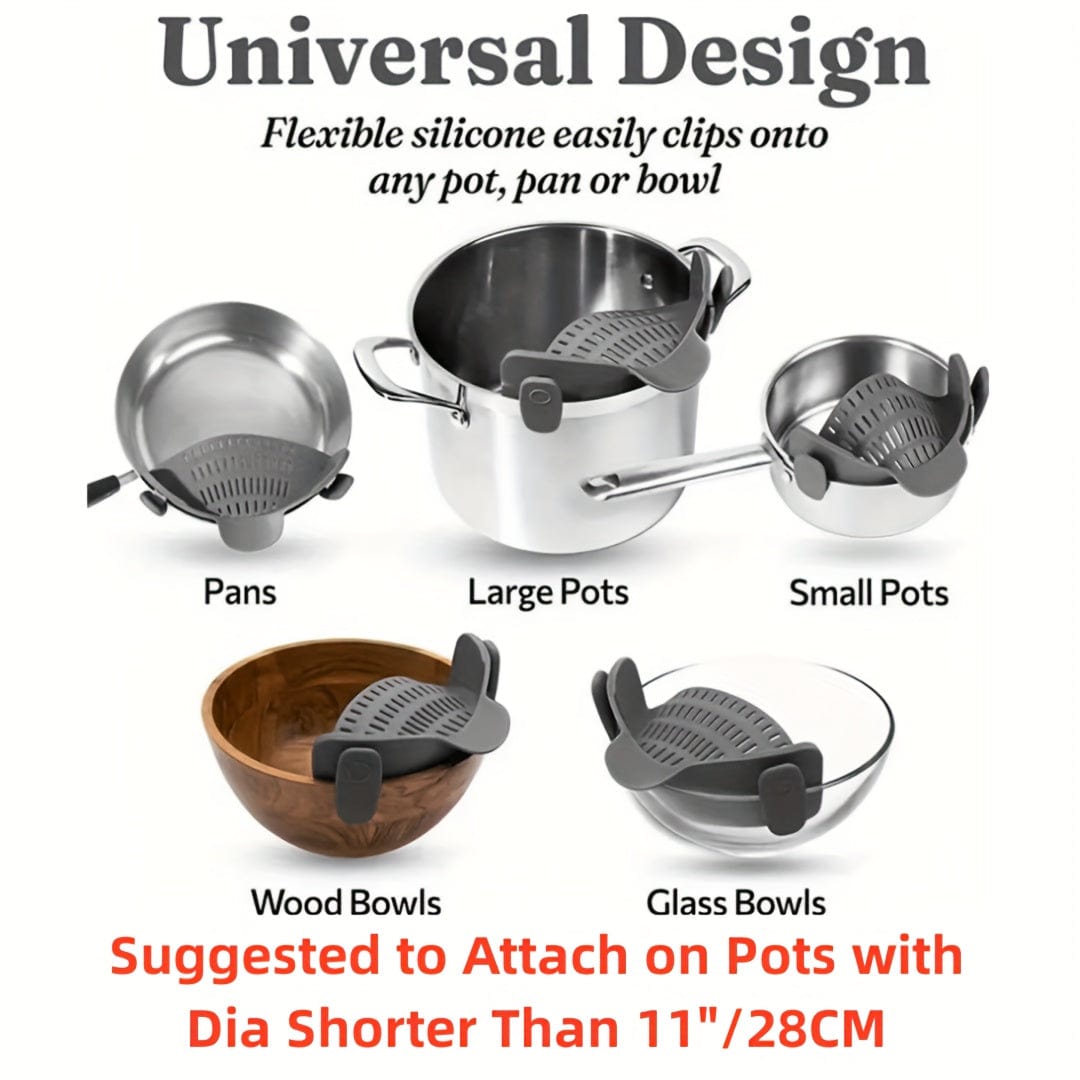 Silikonowe sitko do patelni - łatwe, ręczne filtrowanie owoców i warzyw - NL25678 Cuisine Pratique Polska