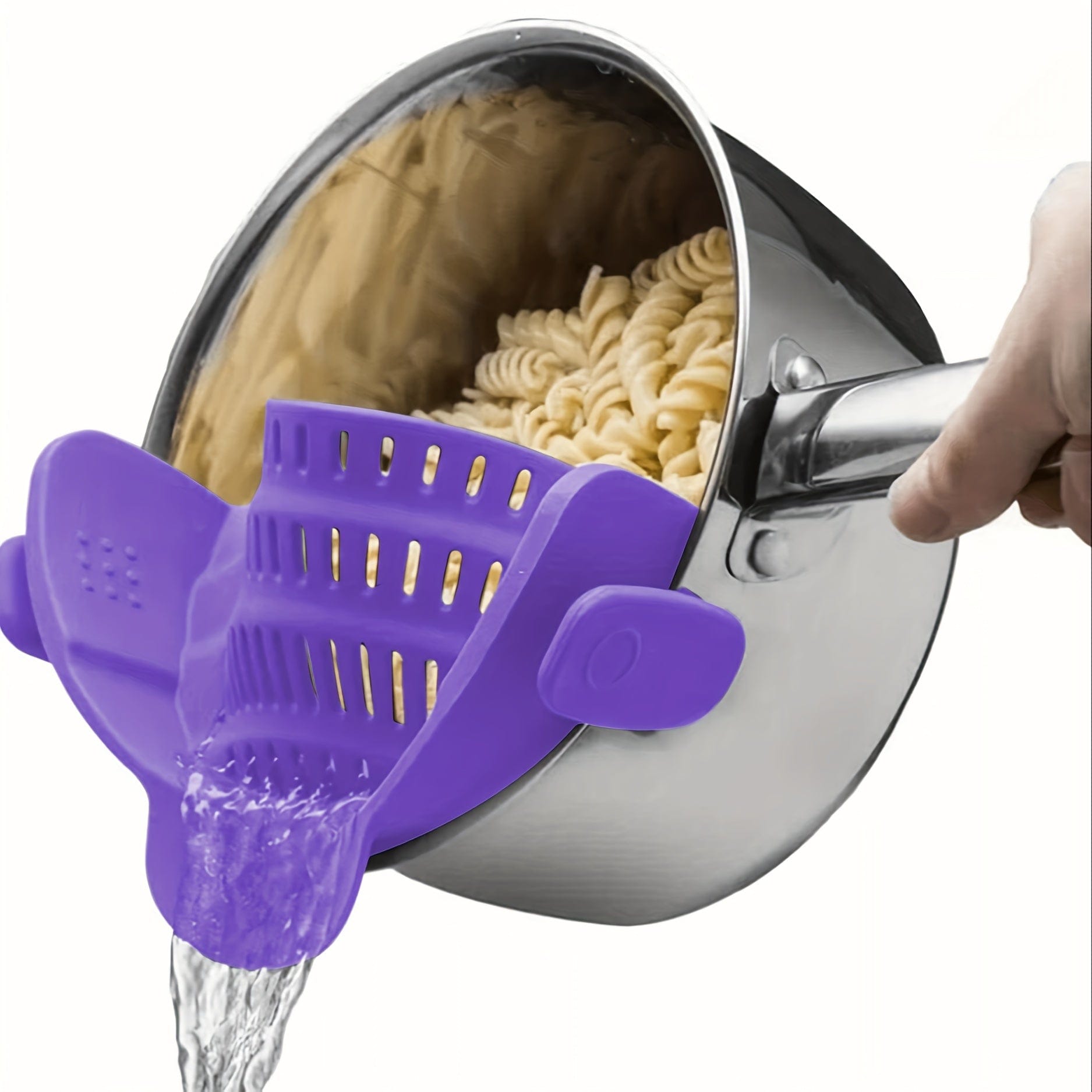 Silikonowe sitko do patelni - łatwe, ręczne filtrowanie owoców i warzyw - NL25678 Fioletowy Cuisine Pratique Polska