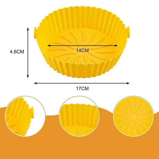Silikonowy kosz do frytownic bezolejowych (14x17x4,6 cm) Żółty Cuisine Pratique Polska