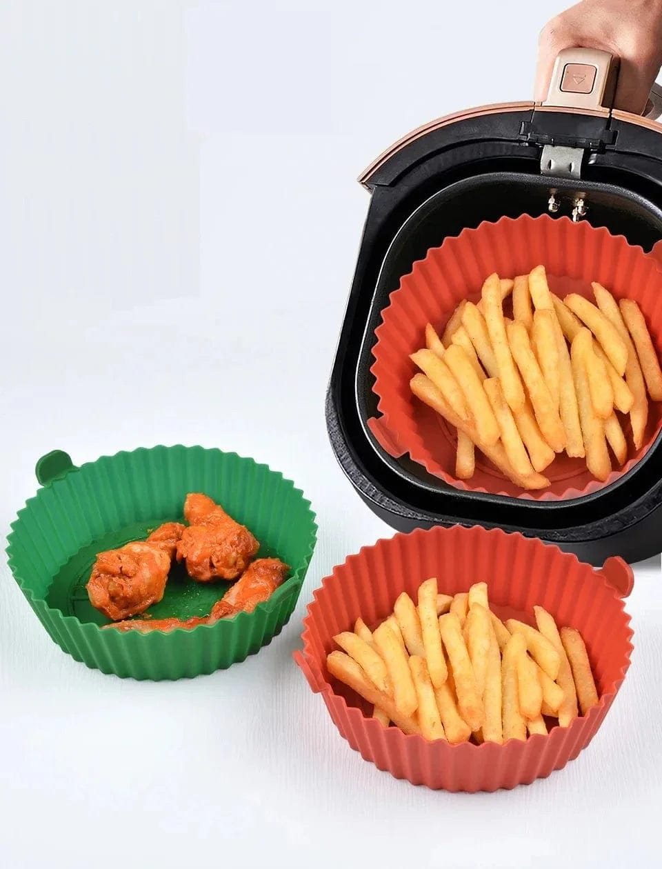 Silikonowy kosz do smażenia we frytkownicy powietrznej (18x20x4,5 cm) Cuisine Pratique Polska
