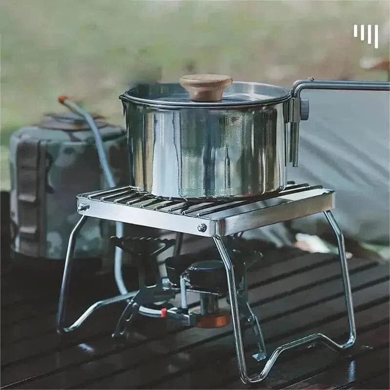 Składany stojak ze stali nierdzewnej do grillowania na kempingu 26x15x12cm Cuisine Pratique Polska