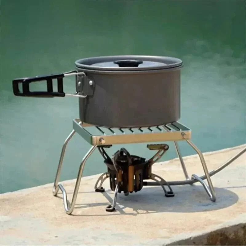 Składany stojak ze stali nierdzewnej do grillowania na kempingu 26x15x12cm Cuisine Pratique Polska