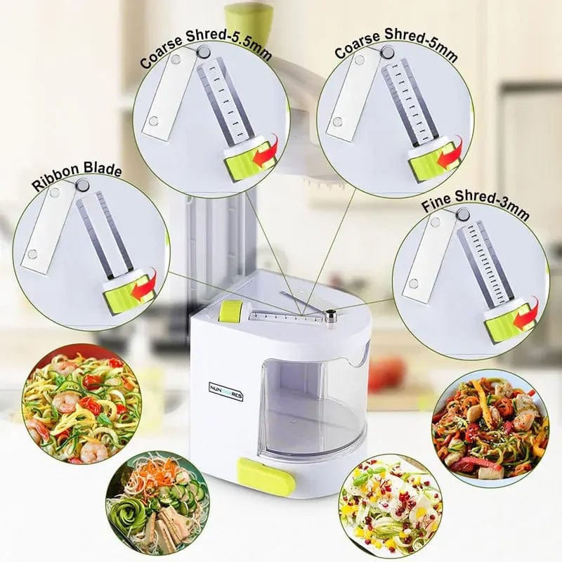 Spiralizer do warzyw 4 w 1 z przyssawką - nóż do cukinii Biały Cuisine Pratique Polska
