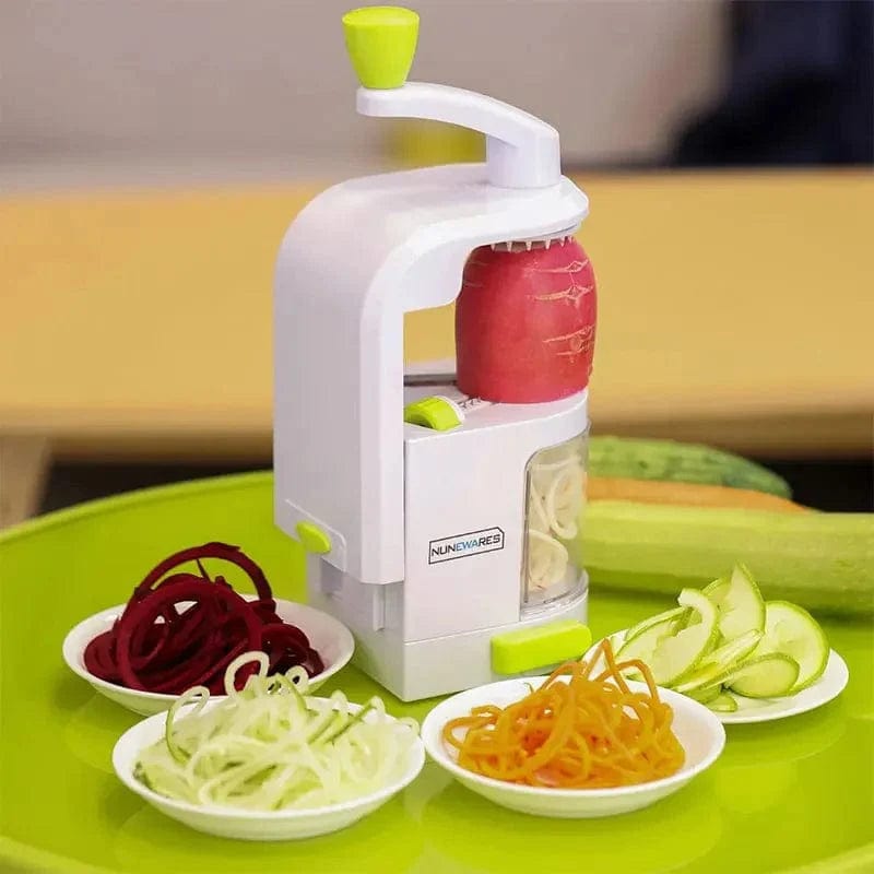 Spiralizer do warzyw 4 w 1 z przyssawką - nóż do cukinii Biały Cuisine Pratique Polska
