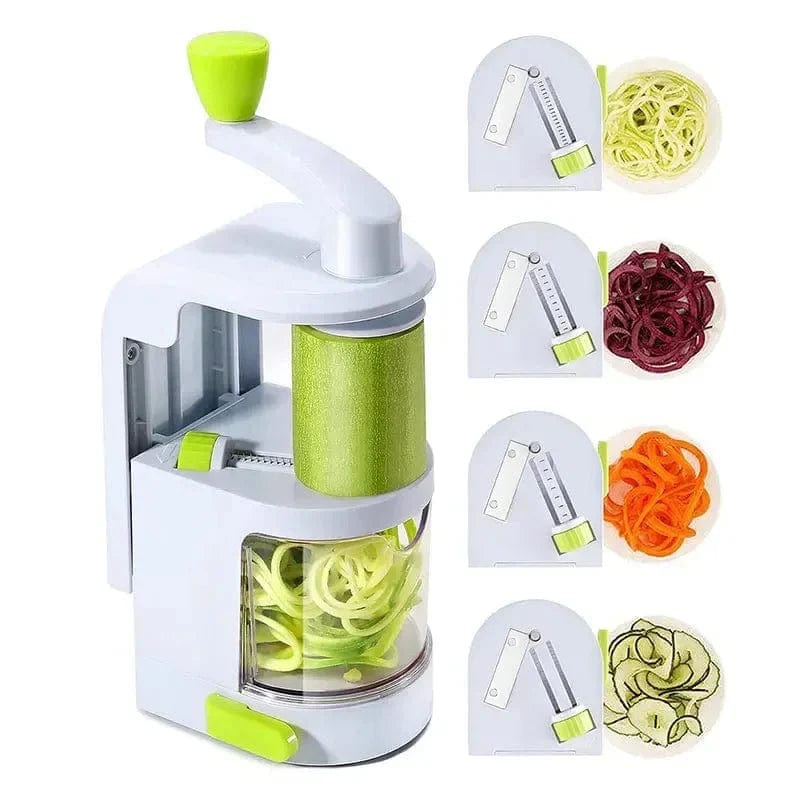 Spiralizer do warzyw 4 w 1 z przyssawką - nóż do cukinii Biały Cuisine Pratique Polska
