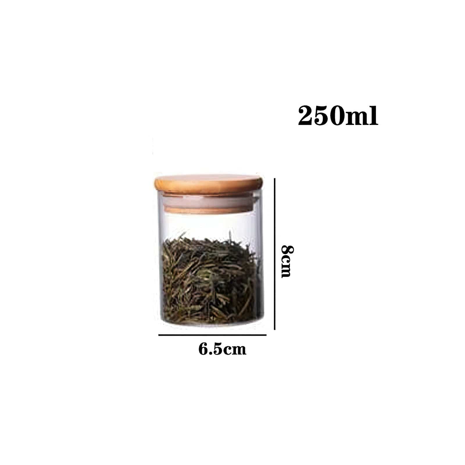 Szklane słoiki z bambusowymi pokrywkami 250 ml Cuisine Pratique Polska
