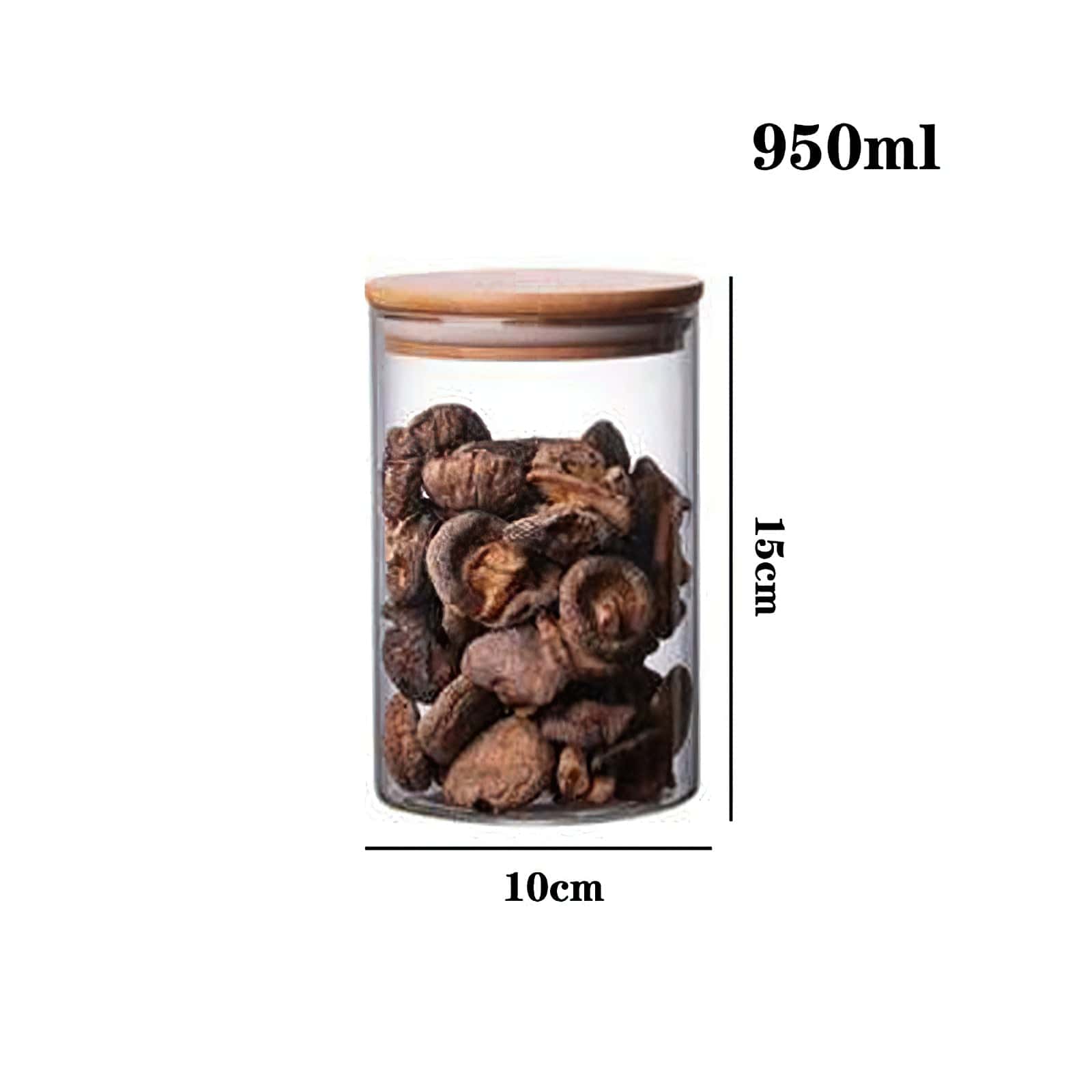 Szklane słoiki z bambusowymi pokrywkami 950 ml Cuisine Pratique Polska