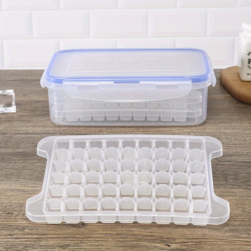 Tacki na kostki lodu ułożone w pudełku - Zestaw 3/5/8 - 54 kostki lodu na tackę 3 Cuisine Pratique Polska