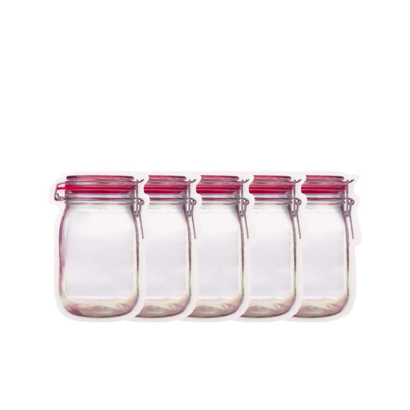 Torby wielokrotnego użytku do przechowywania żywności w kształcie słoików Worki 5 x 500 ml Cuisine Pratique Polska