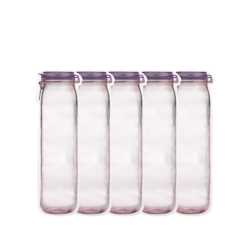 Torby wielokrotnego użytku do przechowywania żywności w kształcie słoików Worki 5 x 500 ml (długie) Cuisine Pratique Polska
