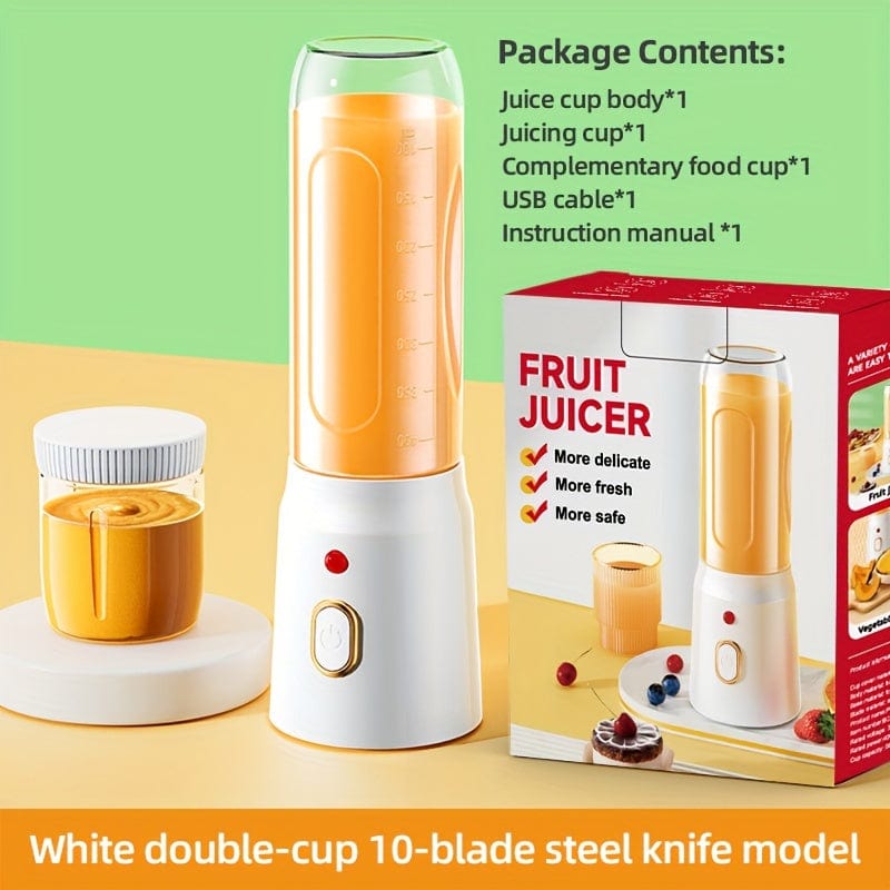 Wielofunkcyjny blender z akumulatorem USB: soki owocowe, warzywa, lody, smoothie Biały Cuisine Pratique Polska