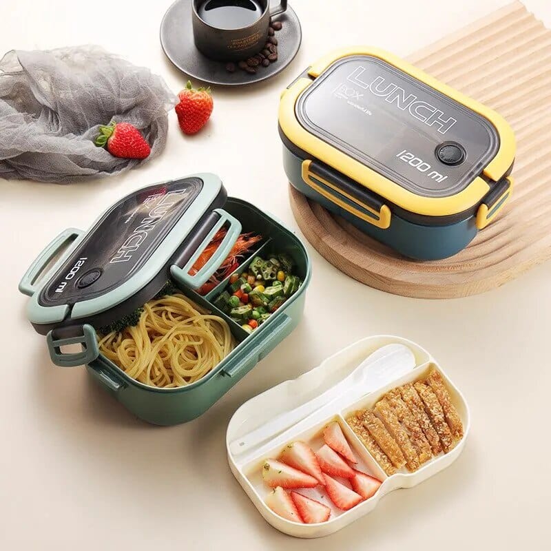 Wielokomorowy, 2-poziomowy pojemnik na lunch Cuisine Pratique Polska