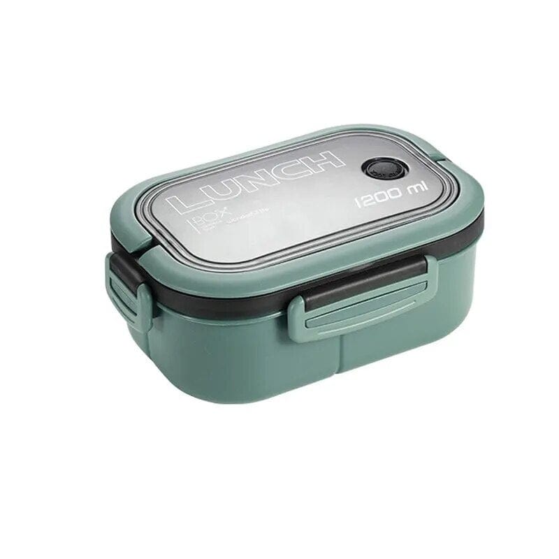 Wielokomorowy, 2-poziomowy pojemnik na lunch Zielony Cuisine Pratique Polska